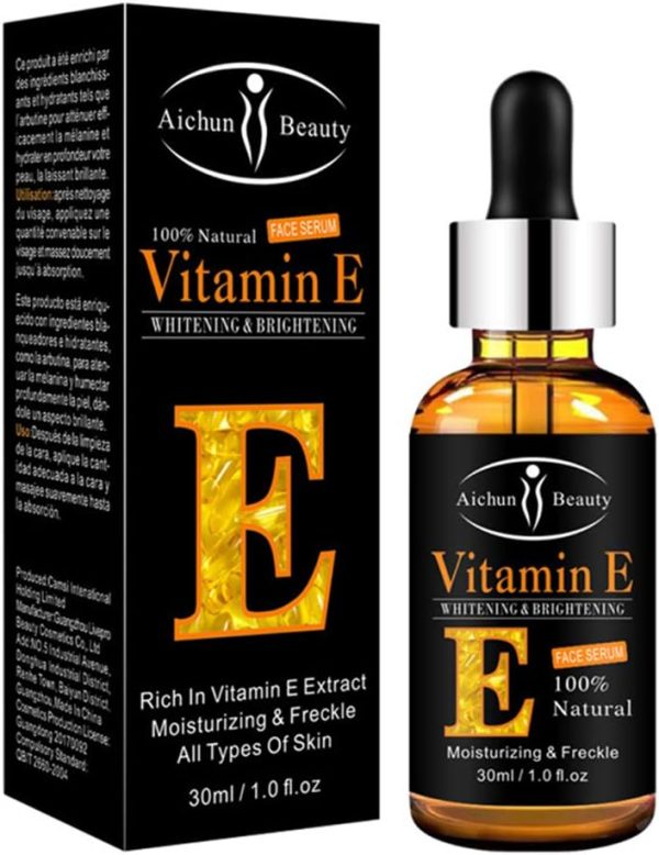 Aichun Beauty Brightening Vitamin-e Face Serum For All Face – 30ml | Vitamin-e Whitening & Brightening Face Serum