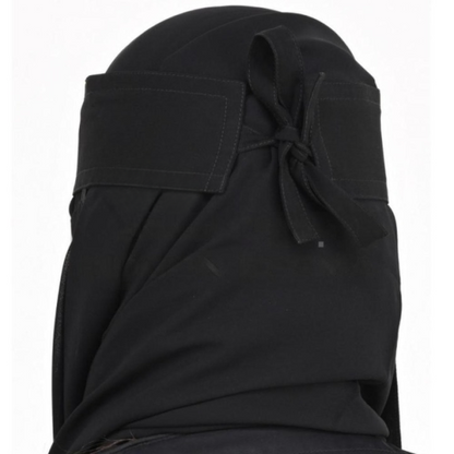 Chiffon Saudi Locket Niqab A1 Quality (black)(random Locket )