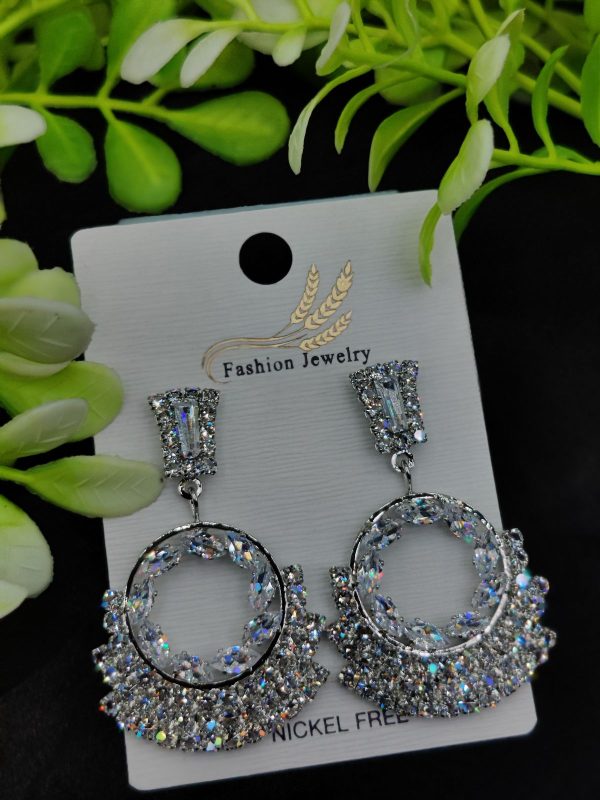 Imported Elegant Earrings  In Multiple Design | Floral Hoop, Floral Crystal, Radiant Princess, Dazzling Hoop, Starburst Pearl, Crystal Hoop Designs | Best Quality Earrings For Girls & Women