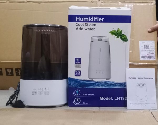 Lh-192 Humidifier – Hot & Cold Mist With 4l Water Tank, 12-hour Continuous Operation & Scent Addition Option