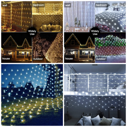 Net Outdoor Mesh Fairy Light For Decoration Waterproof 1.5×1.5 Meter Direct Electric