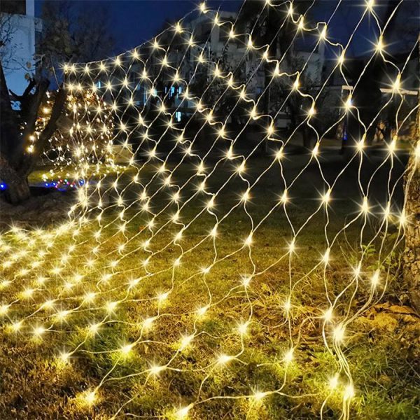 Net Outdoor Mesh Fairy Light For Decoration Waterproof 1.5×1.5 Meter Direct Electric